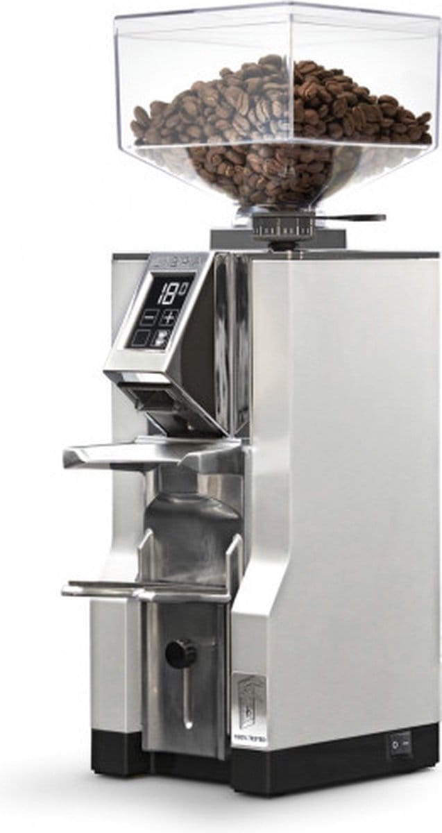 Eureka Mignon Libra Matt Black Espresso elektrische koffiemolen - Chroom