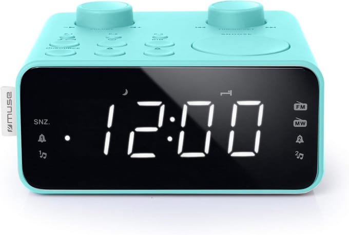 Digitale Wekker met FM/MW Radio en Dimbaar Display