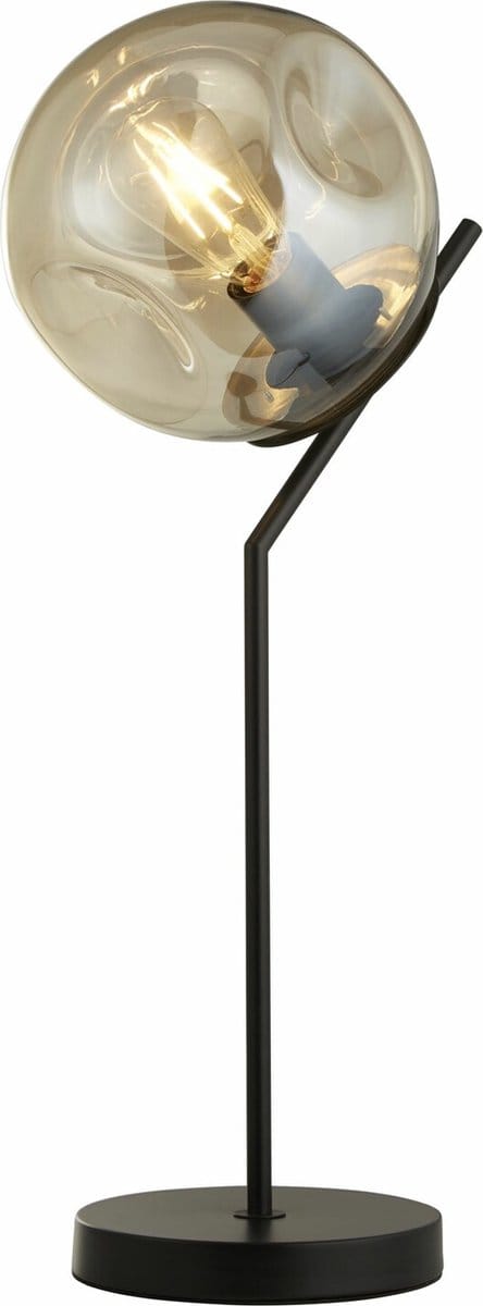 Searchlight Zwarte tafellamp Punch design - EU22121-1BK