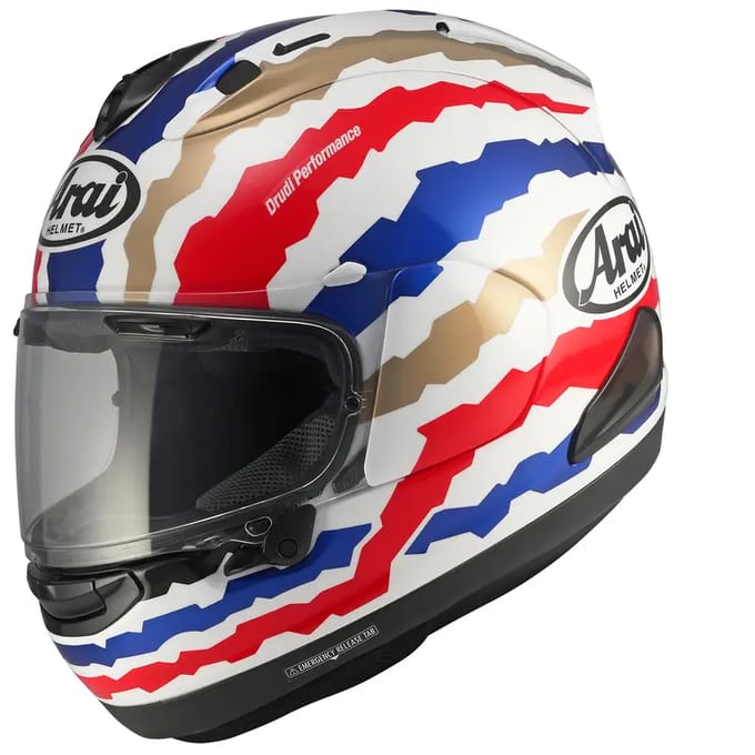 Volle motorhelm Arai RX-7V Evo Doohan Jubilee Restyle