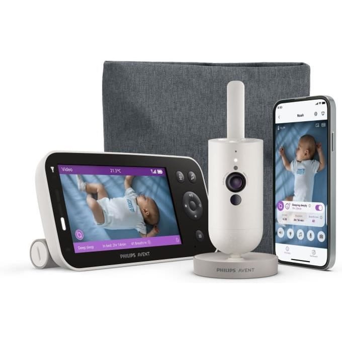 Video babyfoon - PHILIPS AVENT - Premium connected - SCD971/26 wit