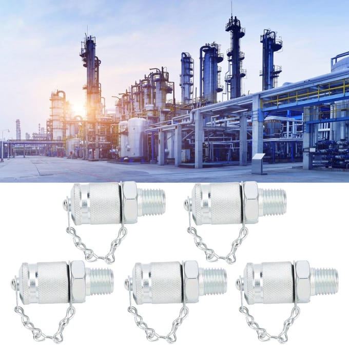 5 stuks Hydraulische Testadapter Draad Testkoppeling Connectoren Drukmeting PTPPTNPT14