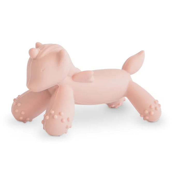 Mushie - Siliconen - Bijtring - Unicorn - Eenhoorn - Roze