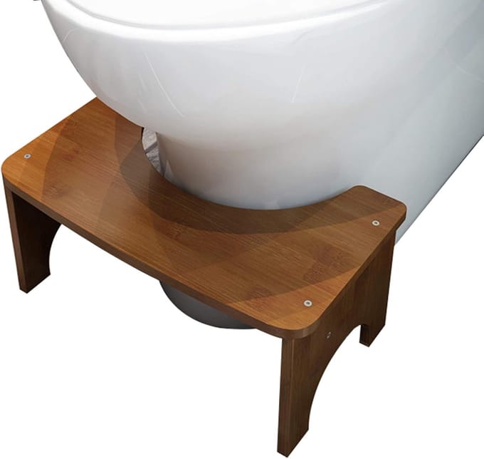 Toiletkruk - Opstapje - Comfortabel Toilet - Natuur bamboe - Universeel - A