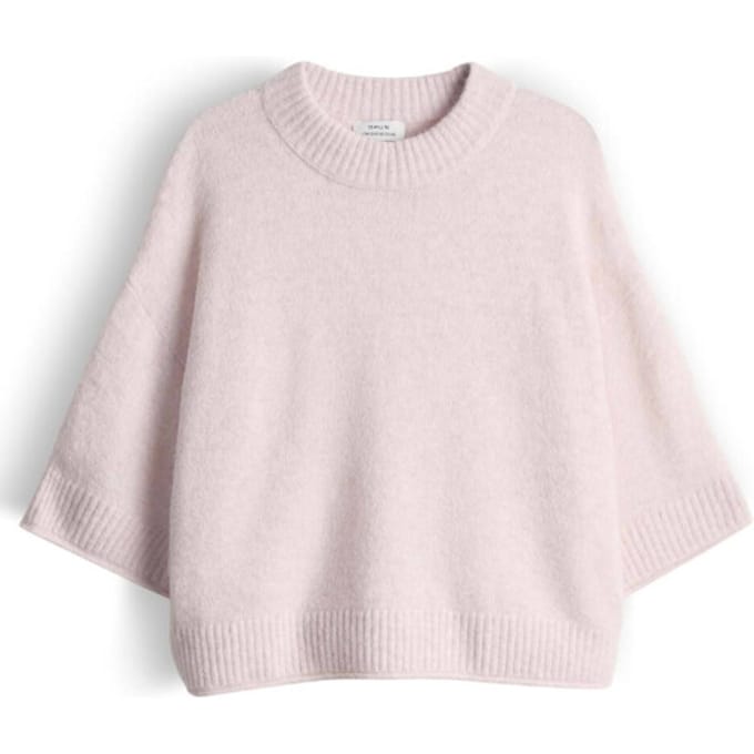 Gebreid T‑shirt met verlaagde schouders model 'Pafinna'