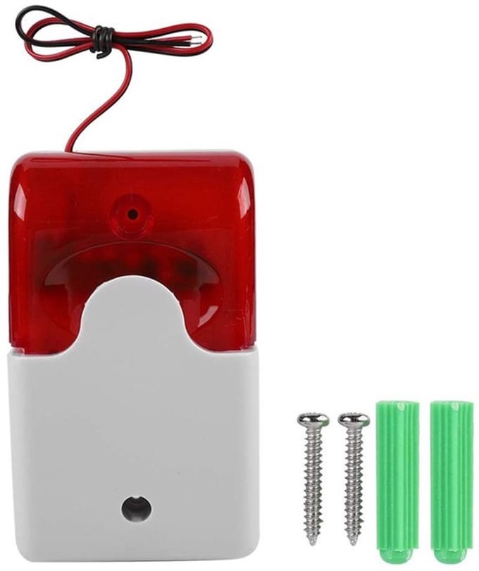 Dailygoody - Strobe Alarm - Brandveiligheid - Heldere Led - Rood