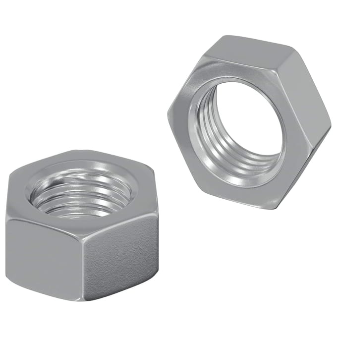 vidaXL - Hex - Moer - 2 - st - Zilver - M6 - Metaal