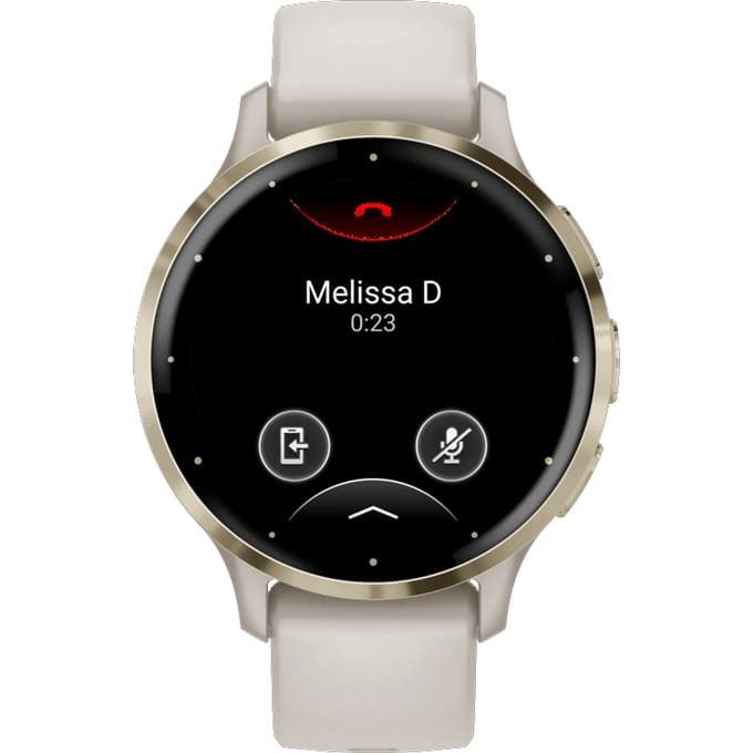 Garmin Venu 3s - Smartwatch - AMOLED-Scherm - 41mm - Ivory