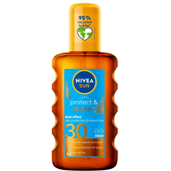 NIVEA Sun Protect &amp; Bronze Oil Spray SPF30 200 ml