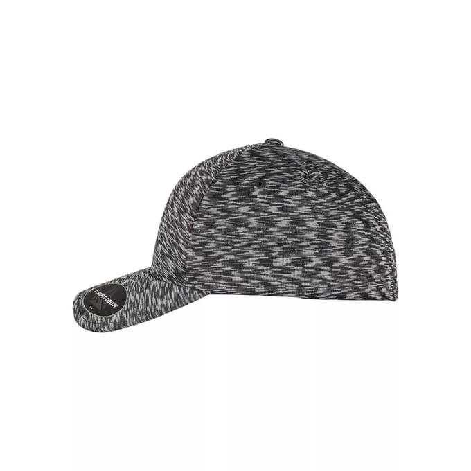 Flexfit Delta Unipanel Baseball Cap (Zwart gemêleerd)