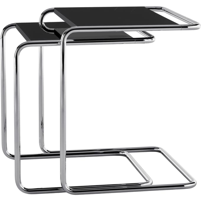 Thonet JS. THONET by Jil Sander B 97 SERIOUS bijzettafelset - Serious 01 Graphite Black