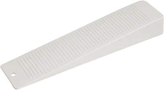 Deurwig - Witte Kunststof Deurstopper voor Binnendeuren - 15,5 cm