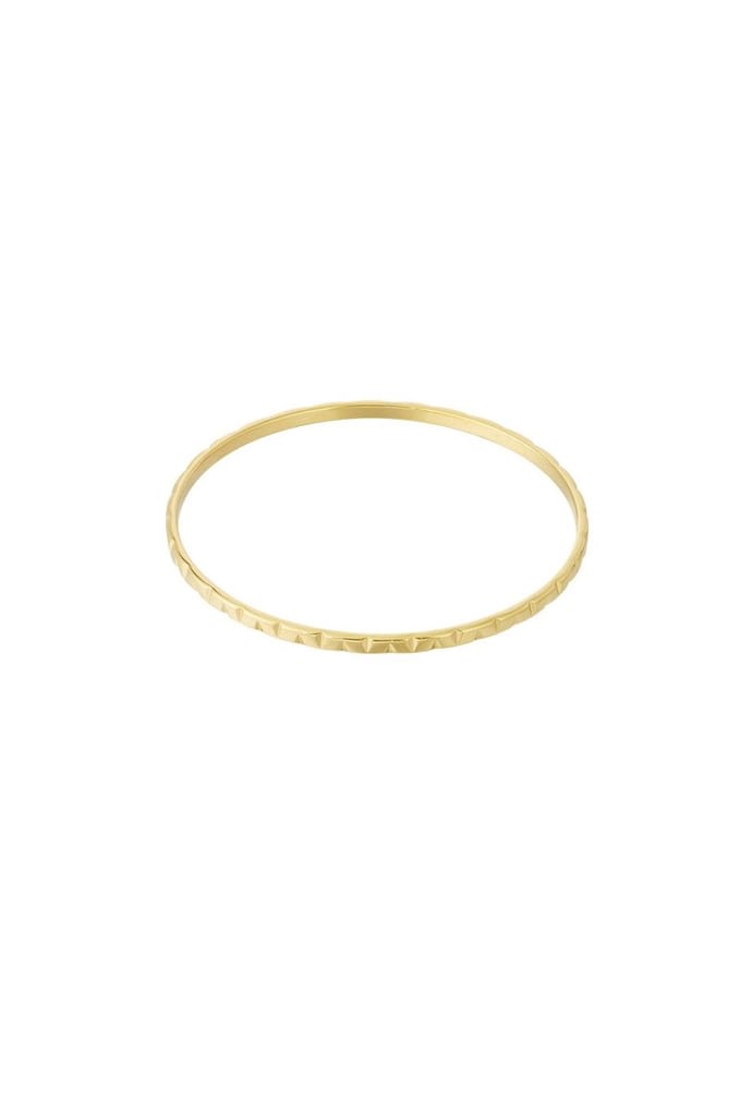Bijoutheek Armband (Sieraad) Bangle Hoeken Goud