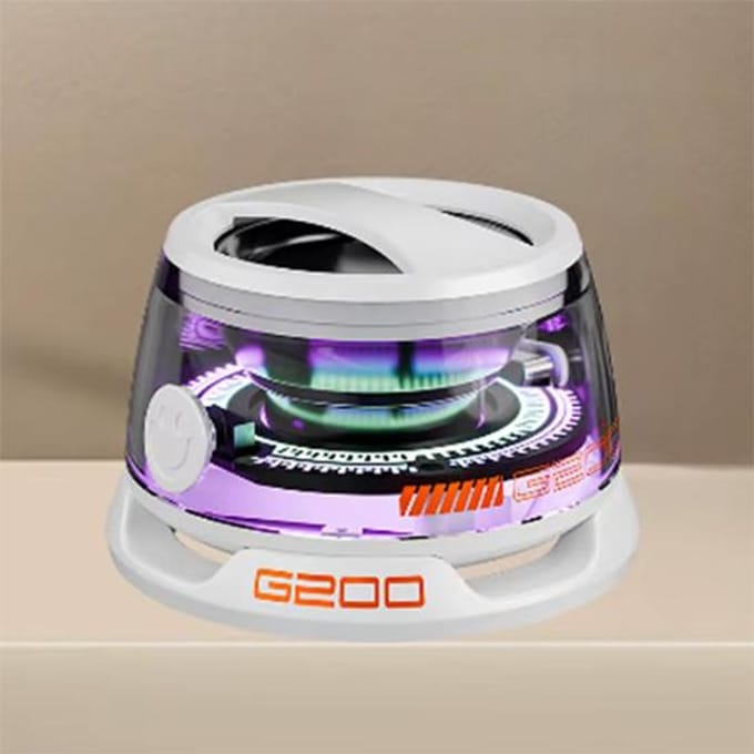G200 Bluetooth 5.3-luidspreker Mini-luidspreker Draagbare magnetische luidspreker Multifunctionele RGB-luidspreker RGB-verlichting 7 uur speeltijd wit