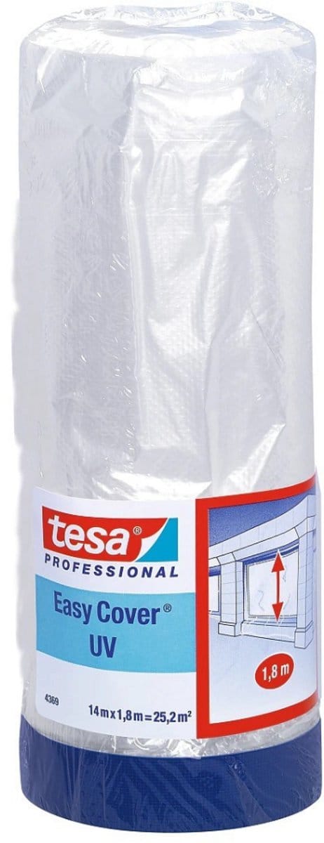 tesa 04369-00012-01 Afdekfolie tesa Easy Cover 4369 Transparant (l x b) 14 m x 55 cm 1 stuk(s)