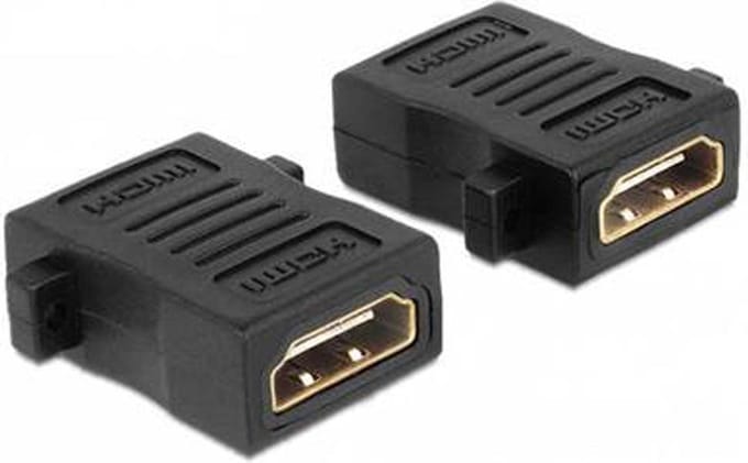 NÖRDIC HDMI-N5003, HDMI 19-pin UHD - 4K - 60Hz - 18Gbps - verloopstukje, zwart