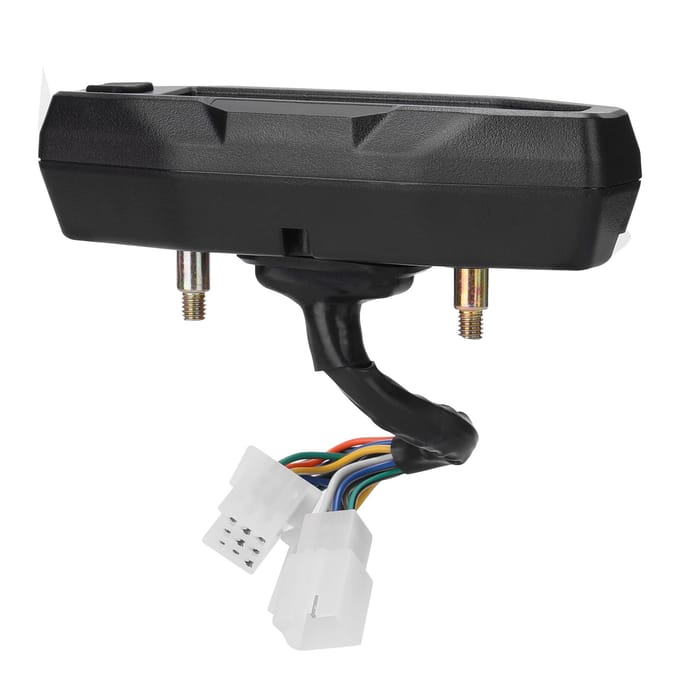 Mini Universele LCD Digitale Motorfiets Meter Snelheidsmeter Digitale Kilometerteller Elektrische Motorfiets zwart
