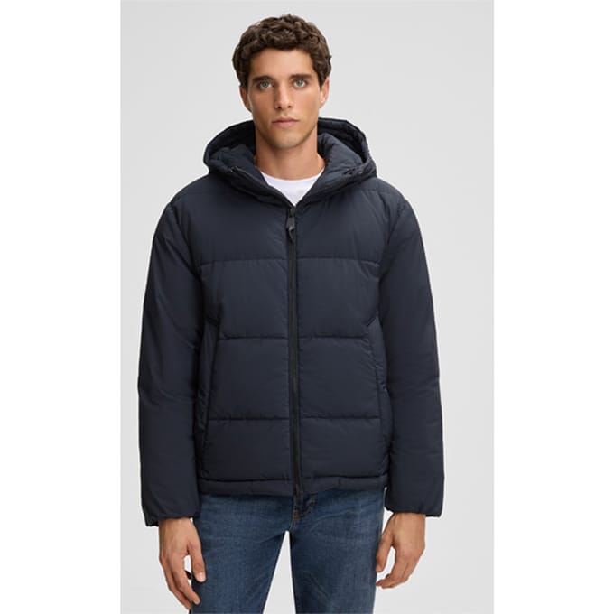 Gewatteerde jas Smooth, navy