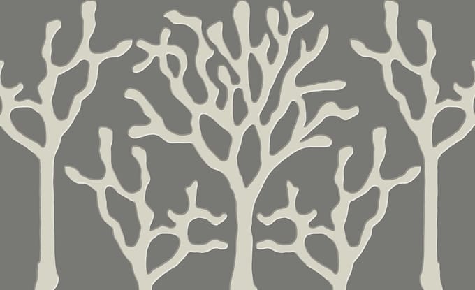 Tree Abstract Photo Wallcovering