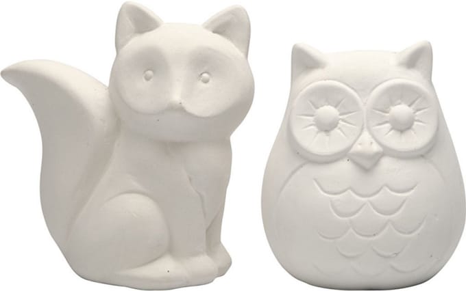 Creativ Company Terracotta Spaarpotten 10 cm Vos en Uil