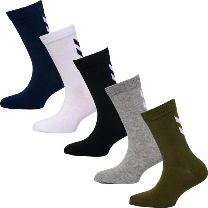 Hummel kindersokken Hmlmake My Day Sock, set van 5 paar