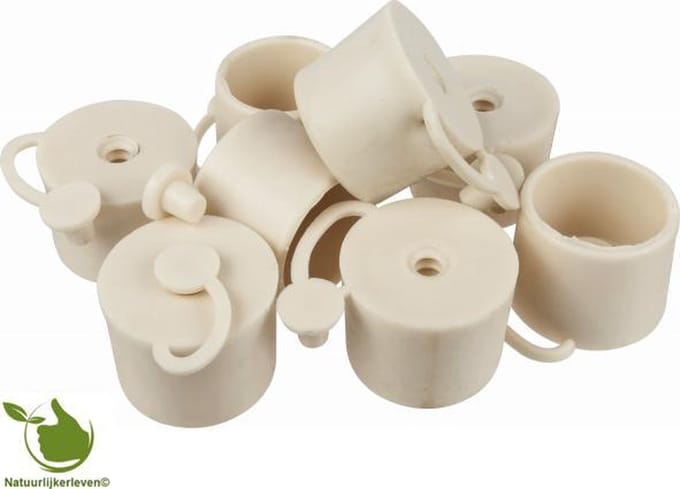 Flessendop 32 mm met sluiting