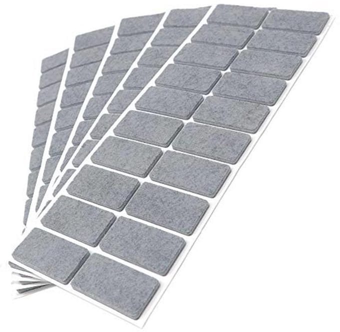 Zelfklevende Viltglijders 100x Rectangular - Meubel- en Vloerbescherming voor Gladde Oppervlakken