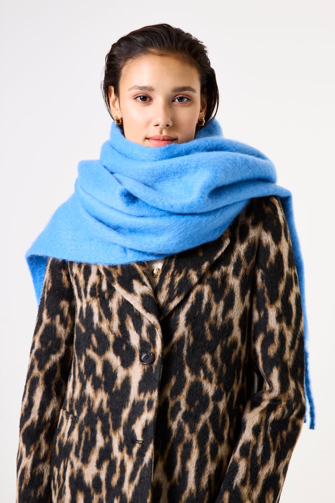 GARCIA Dames Effen Sjaal Blauw