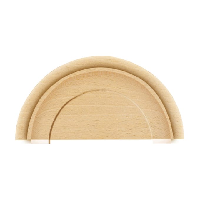 Decoratief halfschijfhout
