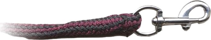 S2g Leidkoord Met Karabijnhaak 2 Meter Perlon Bordeaux/grijs
