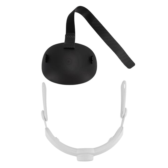 Hoofdband voor Meta 3 Headset ABS Verstelbaar Opvouwbaar VR Headset Accessoires Band Vervanging met black