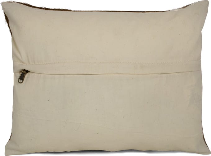half kussen dekensteek koe bruin/wit 35x45cm