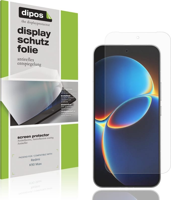 dipos – 4x Matte Beschermfolie geschikt voor Redmi K90 Max | Krasbestendige & antireflecterende Screenprotector Ultra-Thin