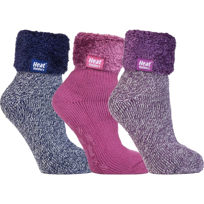Heat Holders - Set van 3 gevoerde antislipsokken voor dames - Pack 2