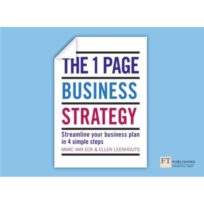 One Page Business Strategy, The - Marc Van Eck