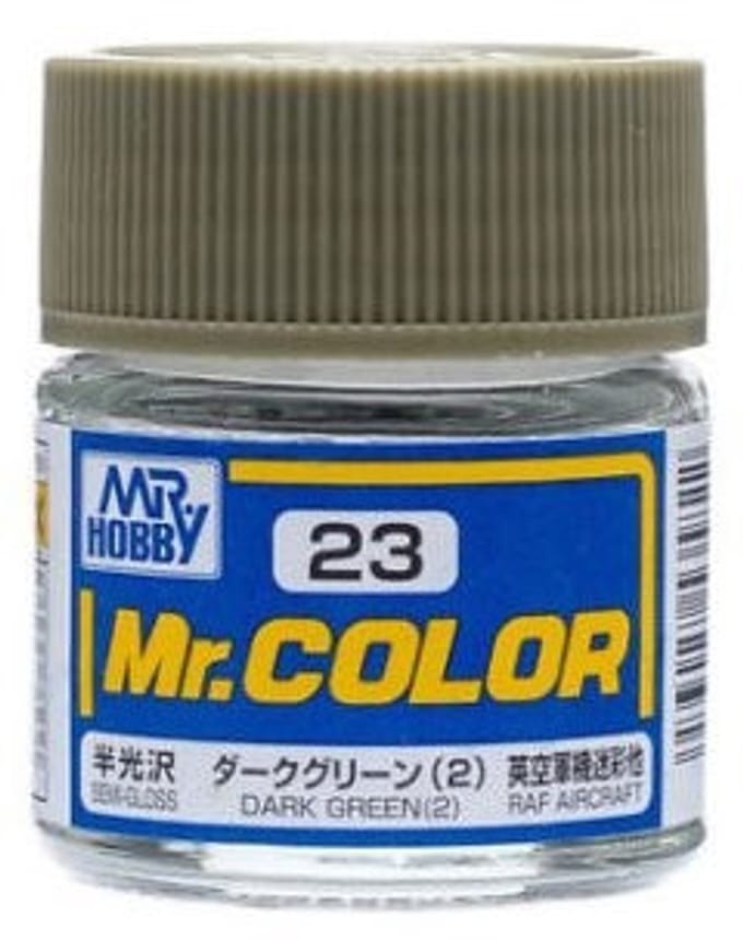 Gunze Mr. Hobby C-023 - Mr. Color 10 ml Dark Green 2 - Lacquer Modelbouwverf
