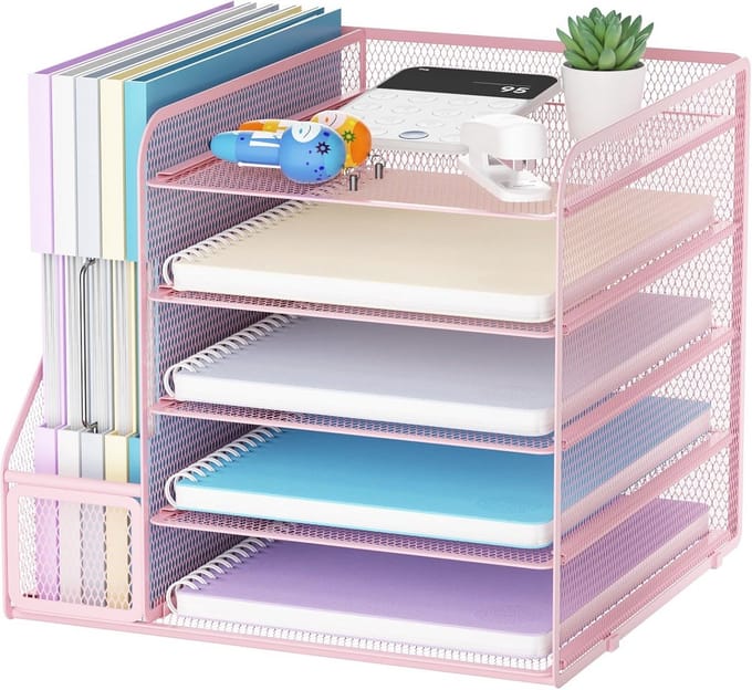 Bureau Organiser - 5-laags Papieren Brievenbak Organizer voor Kantoor