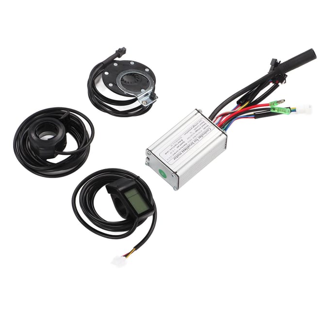 36V48V 250W 15A Fiets Borstelloze Motor Blokgolf Controller Kit met LCD4 Paneel 130X Duim black