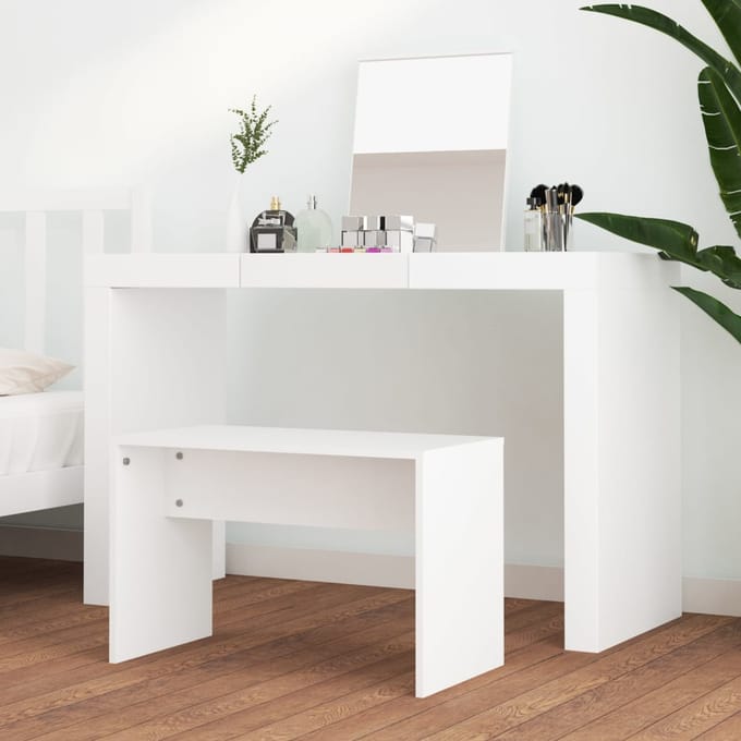 Vidaxl Kaptafelkruk, Wit, 70X35X45 Cm, Materiaal Houtcomposiet