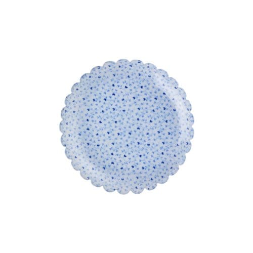 Rice kunststof gebaksbordje klein, blauw