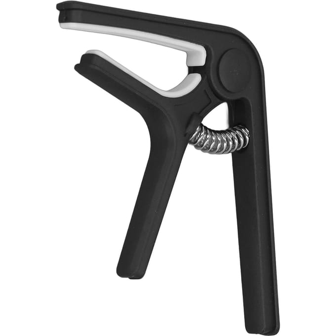 Gitaar Capo Stevig ABS Veer Gelijkmatige Druk Eenvoudige Bediening Capo voor Akoestische Gitaar Ukulele Bas zwart
