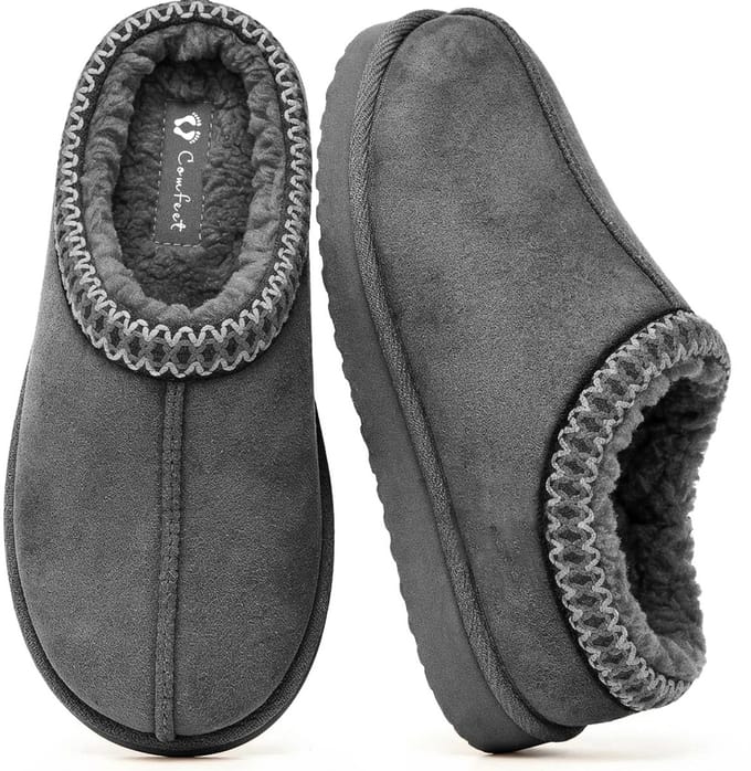 Pantoffels Dames - Sloffen - Maat 40/41 - Grijs - Anti-slip - Comfeet