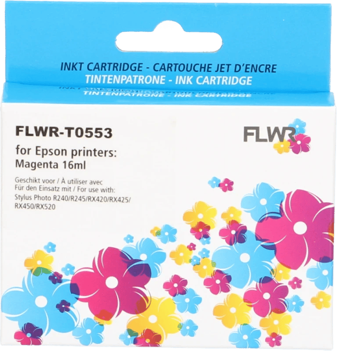 FLWR - Cartridges / Epson T0553 / magenta / Geschikt voor Epson