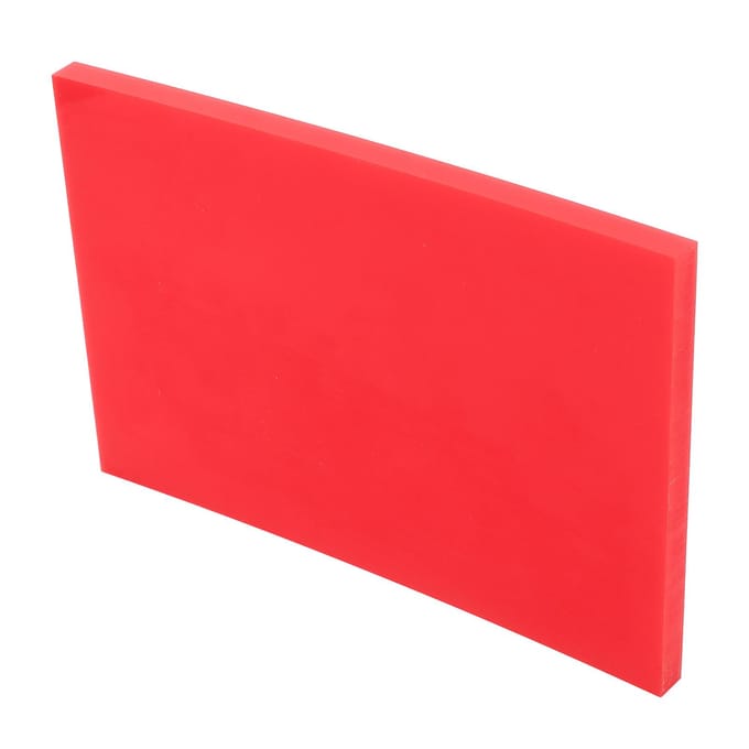 Leren Ponsmat Rood 5.9in Lang 3.9in Breed Minder Geluid Scheurbestendig Knutselponsmat voor red