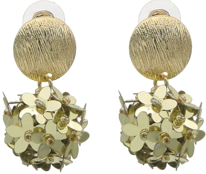 Oorbellen bloemen – goud – 3,5x2,5 cm