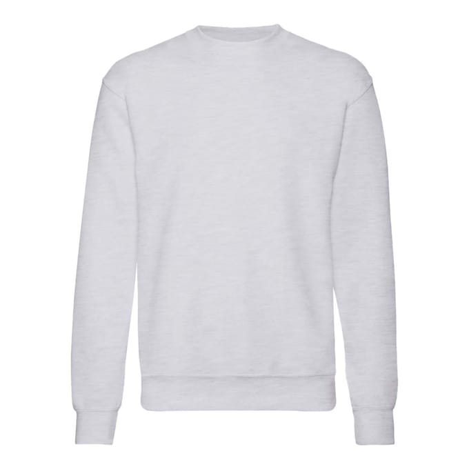Fruit Of The Loom Kinder Unisex Premium 70/30 Sweatshirt (pak van 2) (Heather Grijs)