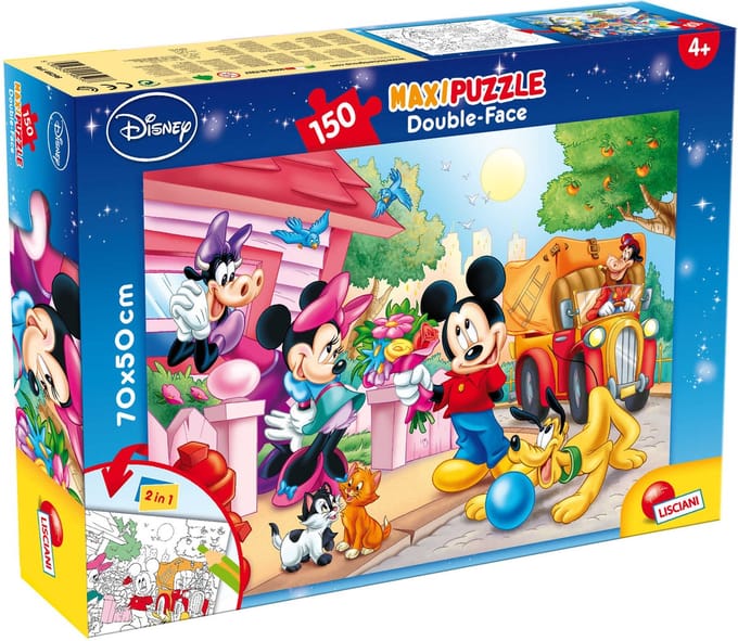 Lisciani - Mickey - Double face - Puzzel Maxifloor - 150 stukjes