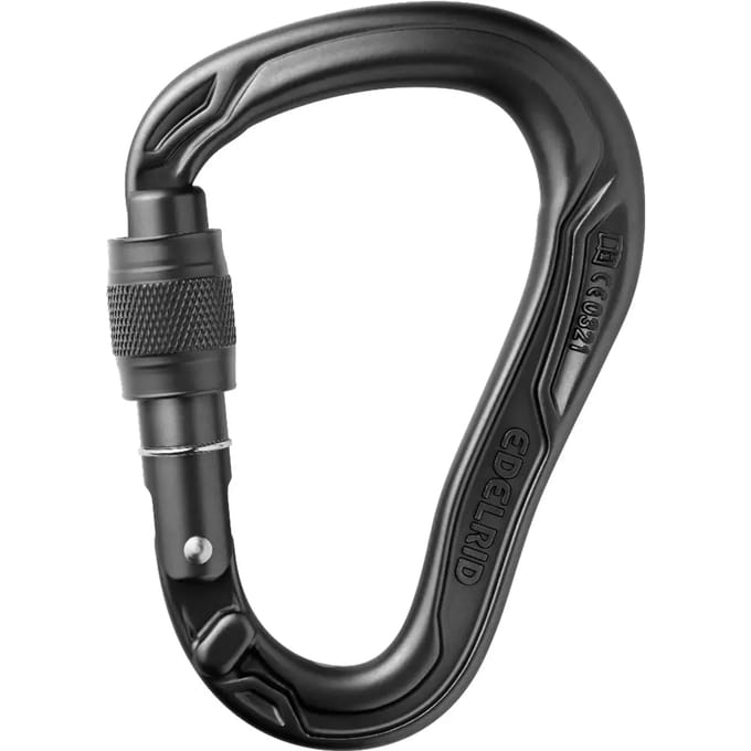 Edelrid Hms Bullet Screw Karabijnhaak Zwart