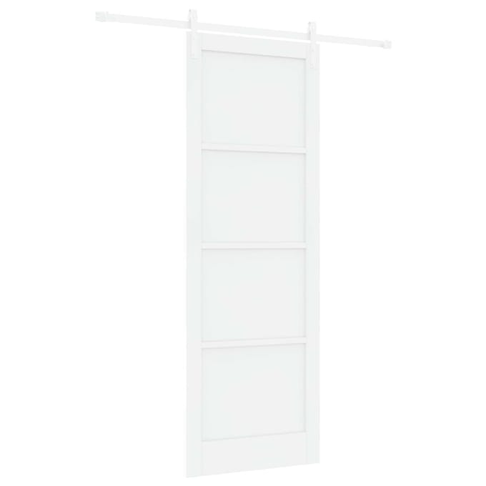 vidaXL - Schuifdeur - 83 - x - 232 - cm - Massief - grenenhout - Wit