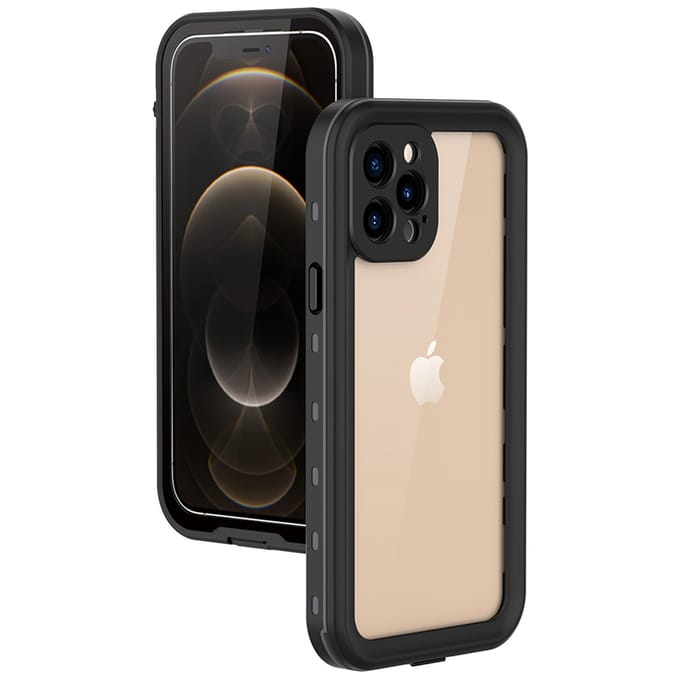 Redpepper Dot Plus Waterproof Backcover geschikt voor Apple iPhone 12 Pro - Zwart